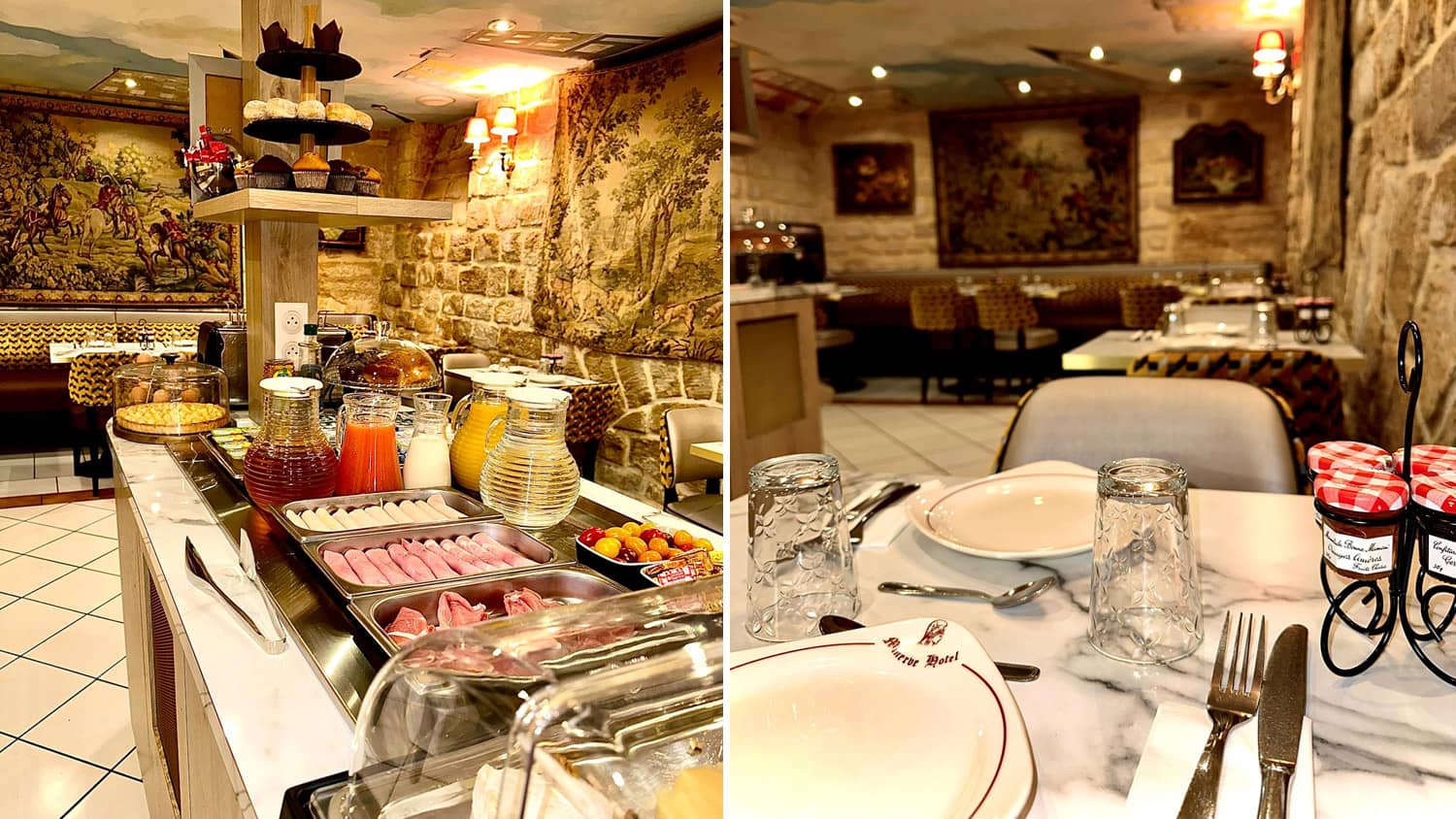 Petit déjeuner buffet Hôtel Minerve Paris
